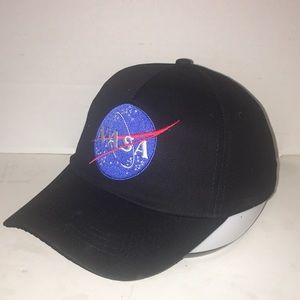 NOVELTY NASA ADJUSTABLE SRTAP BACK BALL CAP EMBROIDERED LOGO NEW NEVER WORN